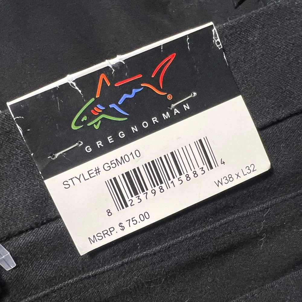 Greg Norman Mens Black 100% Cotton 5-Pocket Pants G5M010 W38 L32